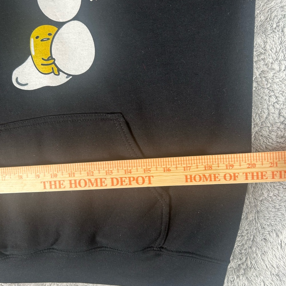 Gudetama Sanrio Hoodie Long Sleeve Black Hoodie Sweatershit Women’s, Size M - Picture 13 of 16